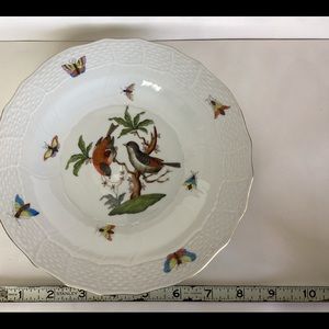 Herend Hungarian porcelain salad plate Rothschild pattern.